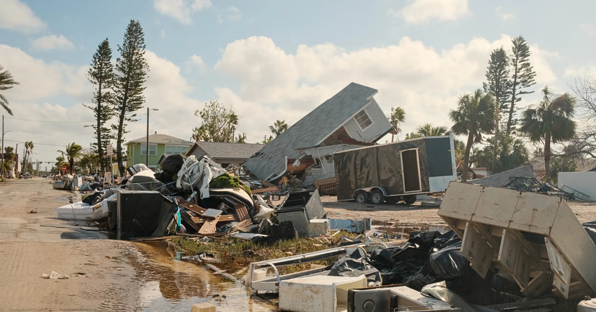 Destroyed homes after Hurricane Milton in St. Pete Beach, Florida, on Oct. 10.
Image Source: Bloomberg