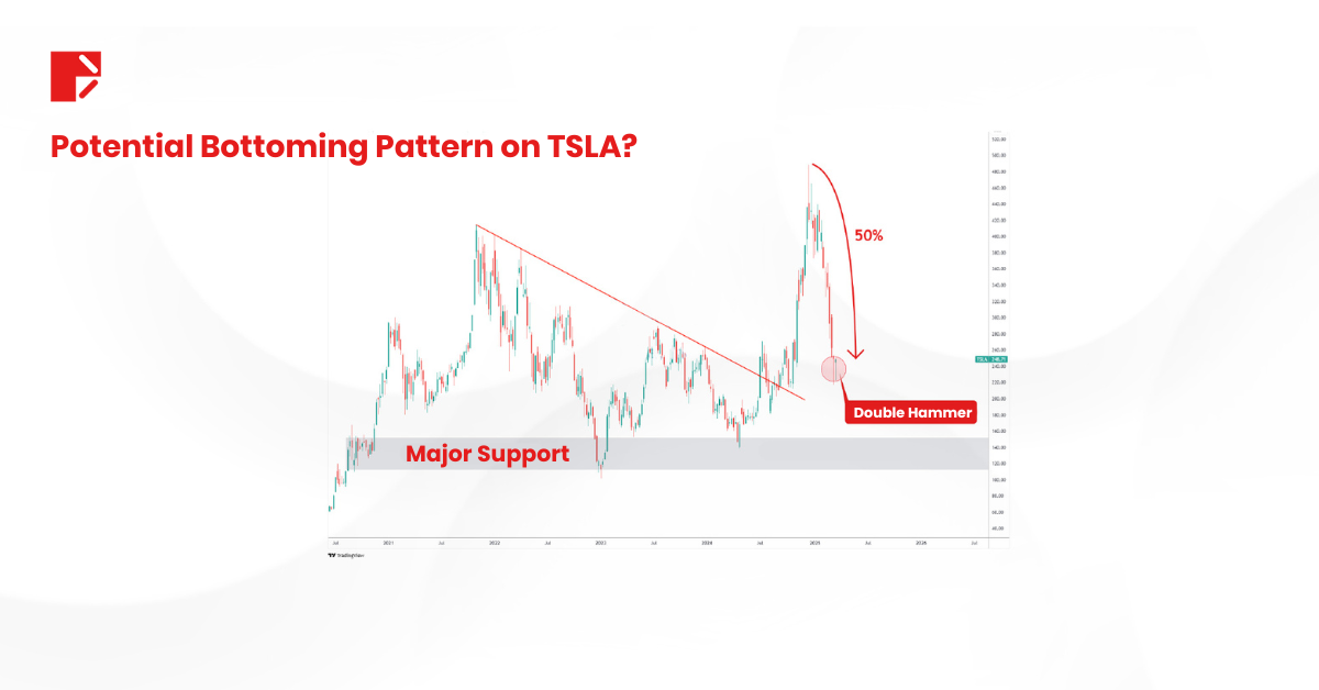 tsla stock down double hammer
